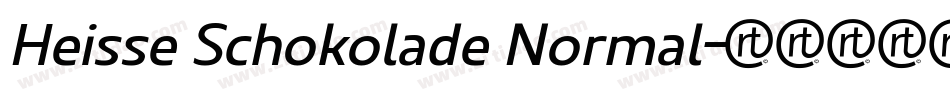 Heisse Schokolade Normal字体转换